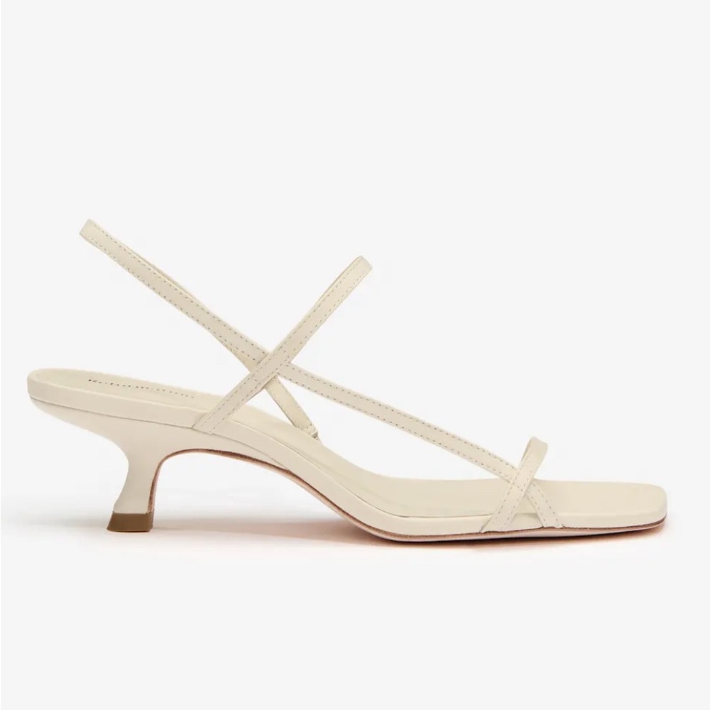 Reformation serenity bare sandal size 9 - almond leather color